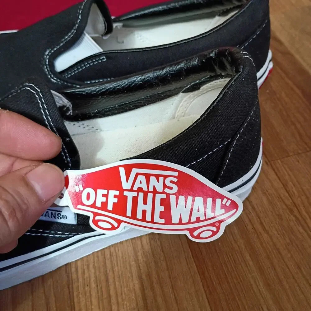 VANS Classic Slip-On lack True black Unisex Shoes men's 7 women's 8.5 - Picture 5 of 10